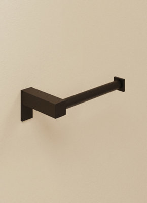Cosmic Toilet Roll HolderBlack MattWall-Mounted8 Cm. Collection Metric from B&Q