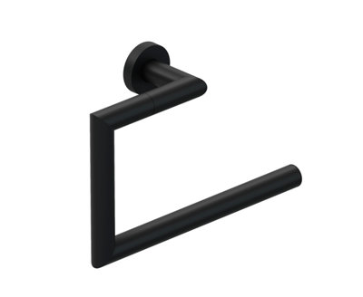 Cosmic Towel RingBlack MattWall-Mounted23 Cm. Collection Kubic from B&Q