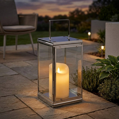  - Phoenix Contemporary Stainless Steel Lantern