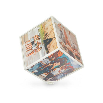 Balvi 10Cm Kube Multi-Picture Rotating Display Photo Frame Holder from B&Q