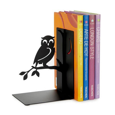 Balvi Wise Owl Book Tree Guardian Black Metal Silhoutte from B&Q