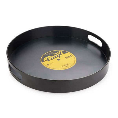 Balvi Retro Vinyl Record Music Lovers Serving Drinks Food Handled Tray from B&Q