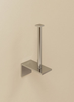 Cosmic Toilet Roll HolderSilver GlossWall-Mounted9 Cm. Collection Metric from B&Q