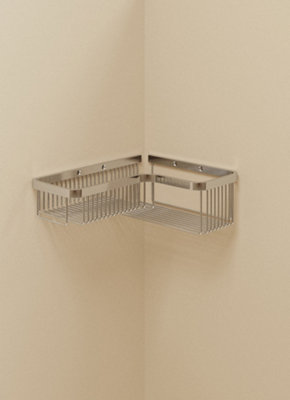 Cosmic Corner Rack Soap Dish Chrome Essentials