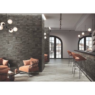 Ceramica Empire Iron 310mm X 560mm Porcelain Wall Tiles (Pack Of 7 W/ Coverage Of 1.21M2)