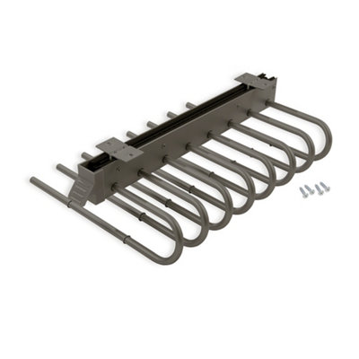 Emuca Pull-Out Trouser RackRightSilver PaintedSteel And Plastic from B&Q