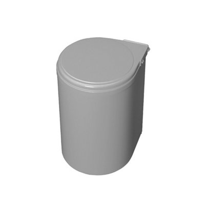 B&Q -  Recycling Bin For Fixing To Furniture Door1 Pull-Out Bin 13 LitresPlasticGrey