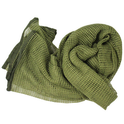 B&Q Army Green Camouflage Knit Scarf 90 X 180 Cm One Piece For Outdoor Sports