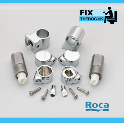 FixTheBog Roca Giralda Senso Hall Soft Close Toilet Seat Hinge Set Only Chrome Hinges Ai0001200R from B&Q