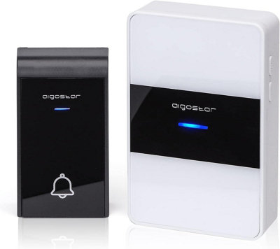 Aigostar Panda Series Wireless DoorbellIp44 Waterproof Cordless Door Chime Kit With 1 Receiver from B&Q