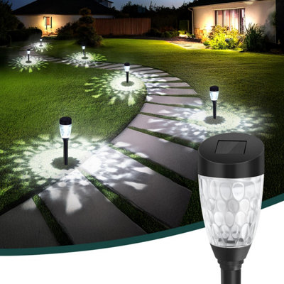 Aigostar Solar Lights Outdoor Garden12 Pack Powered Stake Waterproof Pathway Led Light Ornaments Landscape Path Lighting For from B&Q