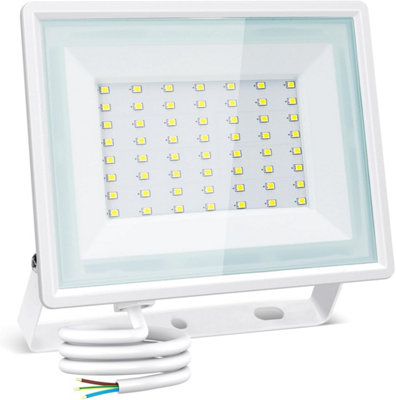 Aigostar 50W Led Floodlight Outdoor4300 Lumen Outdoor Security LightWaterproof Ip65 6500K Cool White from B&Q