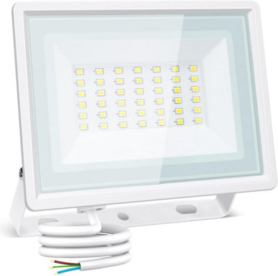 Aigostar 30W Led Floodlight Outdoor2510 Lumen Outdoor Security LightWaterproof Ip65 6500K Cool White from B&Q