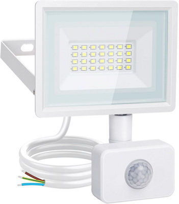 Aigostar Security Lights Outdoor Motion Sensor20W Pir Floodlight1650 Lumens Ip65 Waterproof 6500K Cool White from B&Q