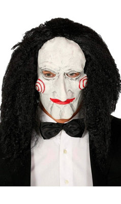Fiestas Guirca Men's Saw Billy Puppet Jigsaw Latex Mask With Hair from B&Q