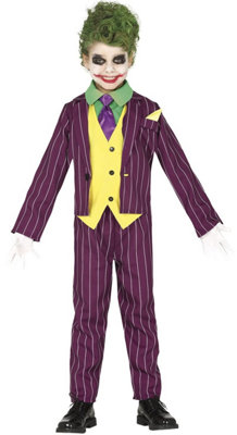 Fiestas Guirca Child Crazy Villain Joker Inspired Costume7-9 Years from B&Q