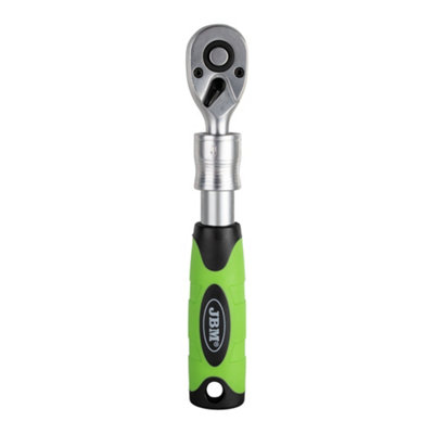 B&Q -  1/4" Drive 72 Tooth Ratchet Telescopic 160mm To 230mm Comfortable Handle