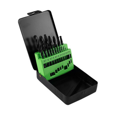 JBM 19Pc Hss 4241 Twist Drill Set (1-10mm) Metal Drilling from B&Q