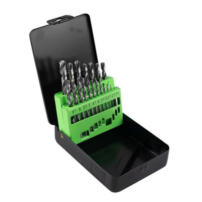 JBM 19Pc Hss 4341 Twist Drill Set (1-10mm) Metal Drilling from B&Q