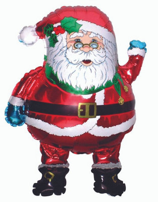 Flexmetal Santa Clause Glasses 40" Super Shape Foil Balloon Christmas Party DecorationSuitable For Air Or Helium from B&Q