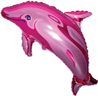 Flexmetal Dolphin Fuchsia 37" Super Shape Foil Balloon Party DecorationSuitable For Air Or Helium from B&Q