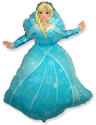 Flexmetal Winter Princess 39" Super Shape Foil Balloon Party DecorationSuitable For Air Or Helium from B&Q