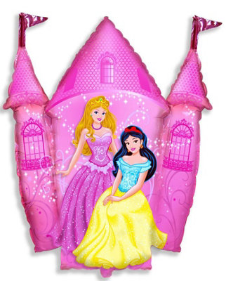 Flexmetal Princess Castle 34" Super Shape Foil Balloon Party DecorationSuitable For Air Or Helium from B&Q