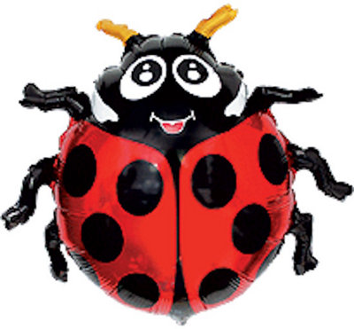 Flexmetal Ladybug 30" Super Shape Foil Balloon Party DecorationSuitable For Air Or Helium from B&Q