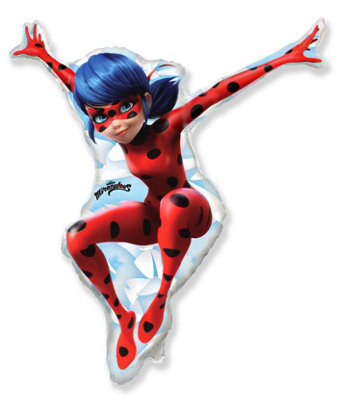 Flexmetal Miraculous Ladybug 33" Super Shape Foil Balloon Party DecorationSuitable For Air Or Helium from B&Q