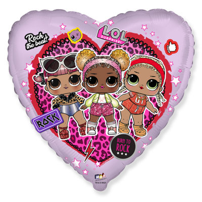 Flexmetal Lol 18" Heart Foil Balloon Party DecorationSuitable For Air Or Helium from B&Q
