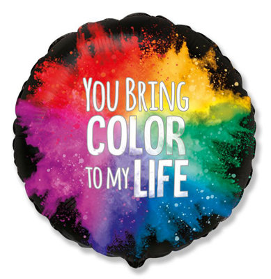 Flexmetal Pride Life In Colours 18" Round Foil Balloon Party DecorationSuitable For Air Or Helium from B&Q