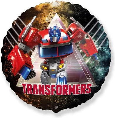 Flexmetal Transformers Optimus Prime 18" Round Foil Balloon Party DecorationSuitable For Air Or Helium from B&Q