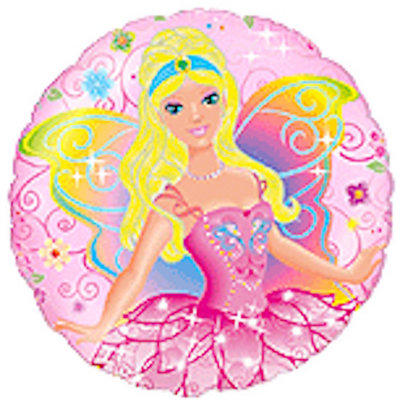 Flexmetal Pink Fairy 18" Round Foil Balloon Party DecorationSuitable For Air Or Helium from B&Q