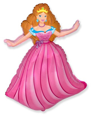Flexmetal Princess 39" Super Shape Foil Balloon Party DecorationSuitable For Air Or Helium from B&Q