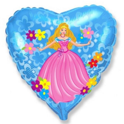 Flexmetal Princess Heart 18" Foil Balloon Party DecorationSuitable For Air Or Helium from B&Q