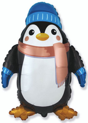 Flexmetal Winter Penguin 39" Super Shape Foil Balloon Party DecorationSuitable For Air Or Helium from B&Q