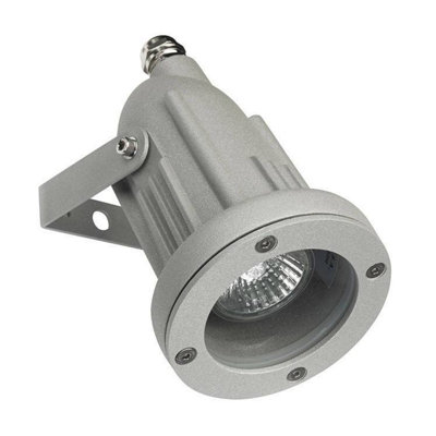 Luminosa Lighting Luminosa Helio Aluminium 1 Light Outdoor Spotlight Grey Ip65Gu10 from B&Q