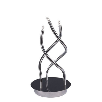 B&Q -  Luminosa Aire Table Lamp 3 Light G4Polished ChromeNot Led/cfl Compatible