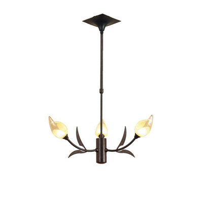 Luminosa Lighting Luminosa Holland Telescopic Pendant 3 Light G9Brown/black Oxide from B&Q