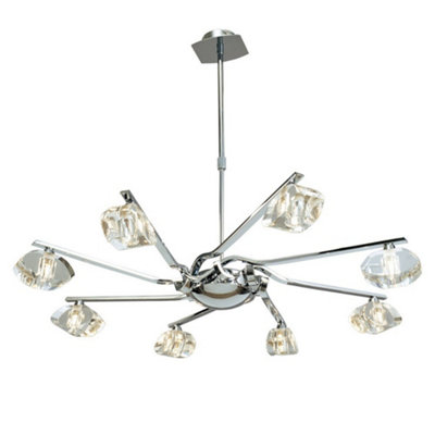 Alfa Pendant 8 Light G9 Polished Chrome Mantra - Image 4