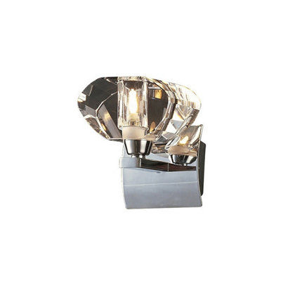 Luminosa Lighting Luminosa Alfa Wall Lamp 1 Light G9 Spanish Design Polished Chrome from B&Q