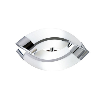 Luminosa Lighting Luminosa Guss Wall Lamp E27 2 Light E27Polished Chrome from B&Q