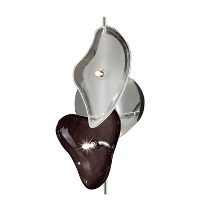B&Q -  Luminosa Otto Ceiling/wall 2 Light G4 BarPolished Chrome/black GlassNot Led/cfl Compatible