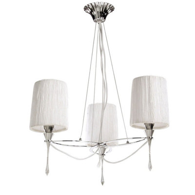 Inspired Lighting Lucca Pendant Light Chrome - Image 3