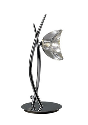 B&Q -  Luminosa Eclipse Tall Table Lamp 1 Light G9Polished Chrome