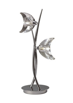 B&Q -  Luminosa Eclipse Table Lamp 2 Light G9Polished Chrome