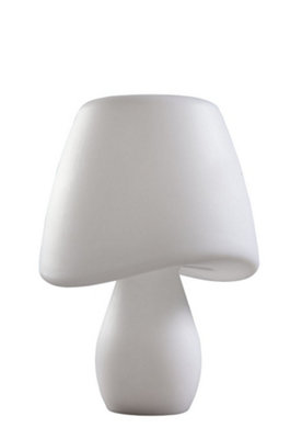 Netlighting Unisex White Cool Table Lamp Light E27 Outdoor Ip65 Opal Size 2 - Image 3