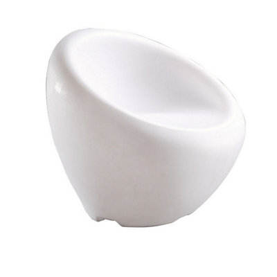 Luminosa Lighting Luminosa Pao Chair Round No Light OutdoorOpal White from B&Q