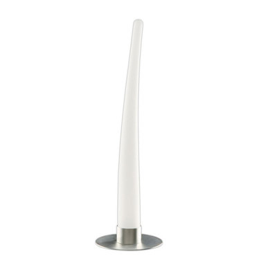 Luminosa Lighting Luminosa Estalacta Table Lamp 1 Light IndoorSilver/opal White from B&Q