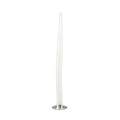 Luminosa Lighting Luminosa Estalacta Floor Lamp 1 Light Small IndoorSilver/opal White from B&Q